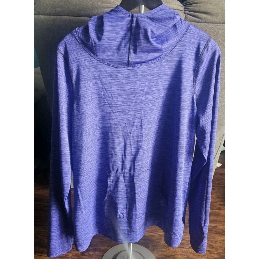 Be Inspired Women's Purple Long Sleeve Hooded Athletic Hoodie Xl Stretchy